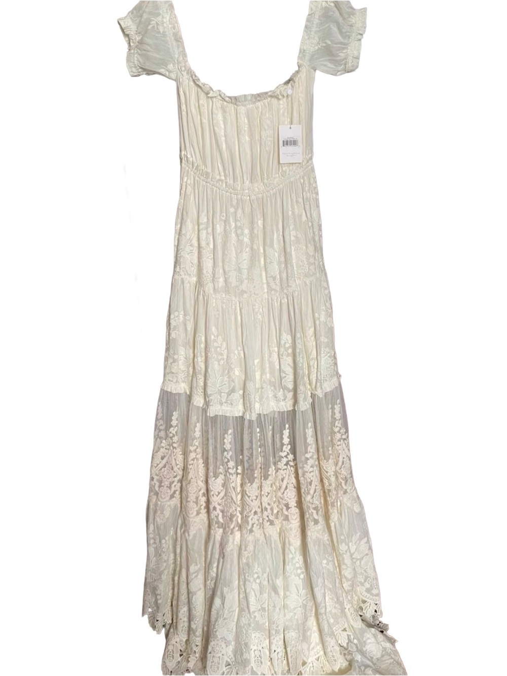 NWT Spell & The Gypsy Collective The Amelie Gown Off White Size M - Picture 7 of 11
